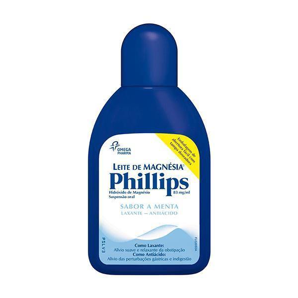 Leite Magnesia Phillips, 83 mg/mL-200mL x 1 susp oral mL - Farmácia Saldanha