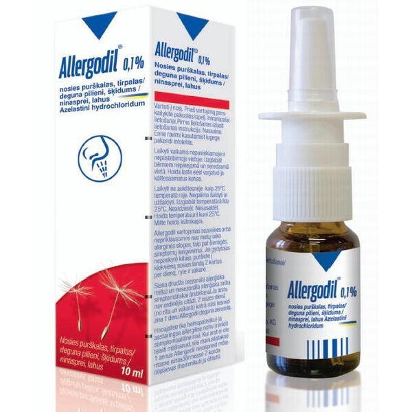 Allergodil, 1 mg/mL-10 mL x 1 sol pulv nasal - Farmácia Saldanha