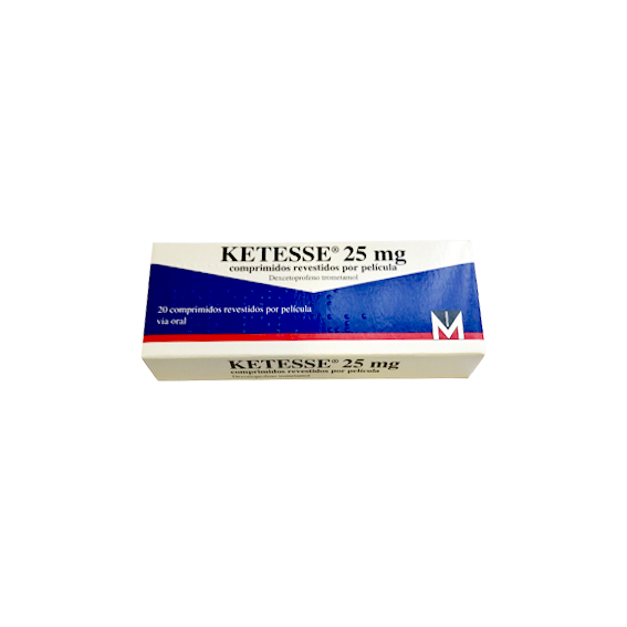 Ketesse, 25 mg x 20 comp rev - Farmácia Saldanha