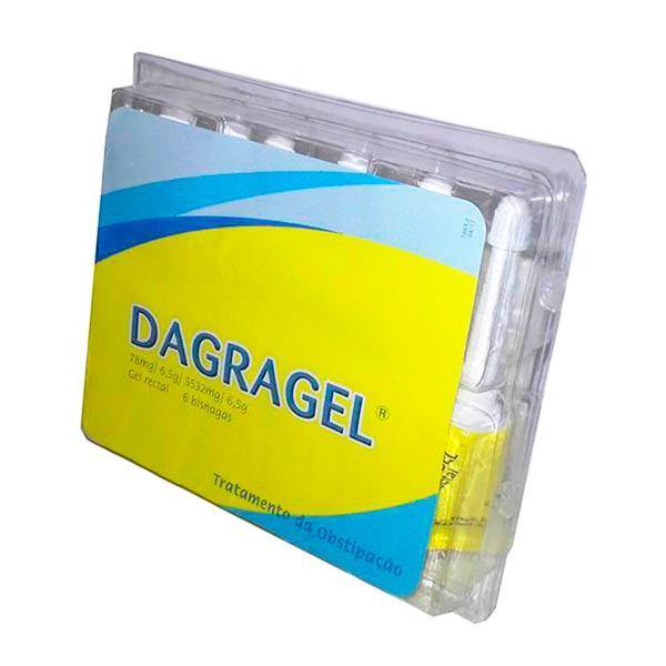Dagragel (6,5 g), 0,078/5,532 g x 6 gel rect bisnaga - Farmácia Saldanha