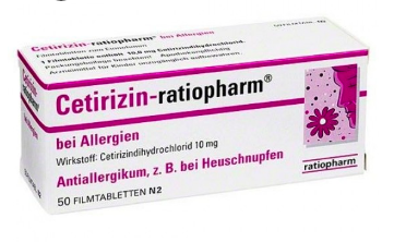 Cetirizina ratiopharm MG, 10 mg x 20 comp rev - Farmácia Saldanha