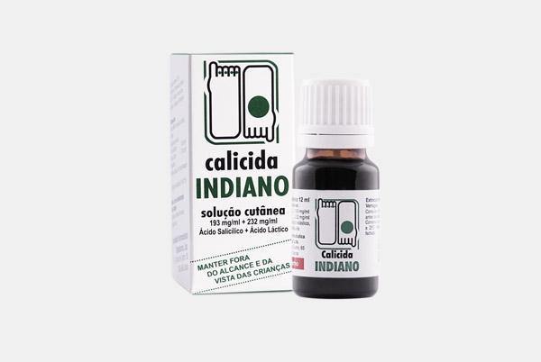 Calicida Indiano (12mL), 232/193 mg/mL x 1 sol cut - Farmácia Saldanha