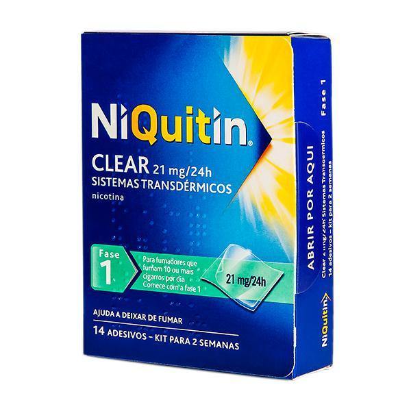 Niquitin Clear, 21 mg/24 h x 14 sist transder - Farmácia Saldanha