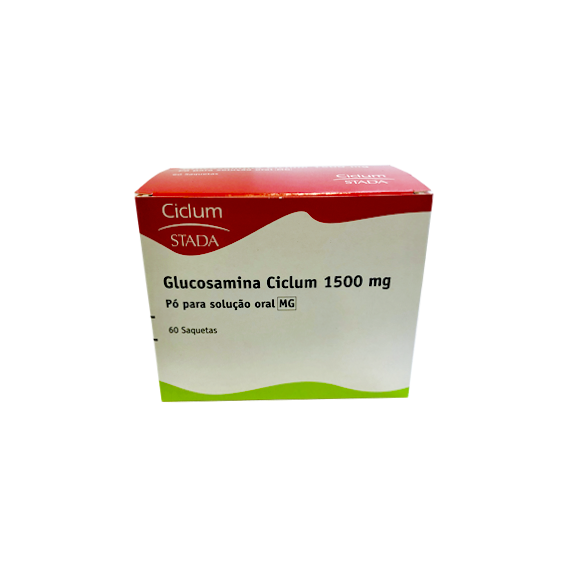 Glucosamina Ciclum MG, 1500 mg x 60 pó sol oral saq - Farmácia Saldanha