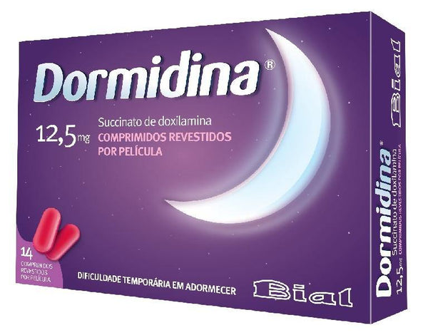 Dormidina, 12,5 mg x 14 comp rev - Farmácia Saldanha