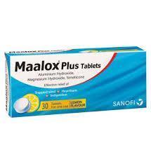 Maalox Plus, 200/200/26,25mg x 40 comp mast - Farmácia Saldanha