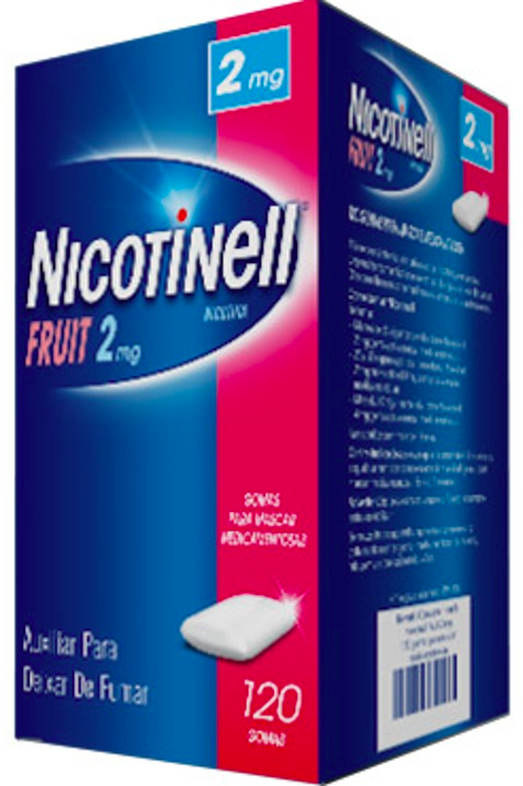 Nicotinell Fruit, 2 mg x 120 goma - Farmácia Saldanha