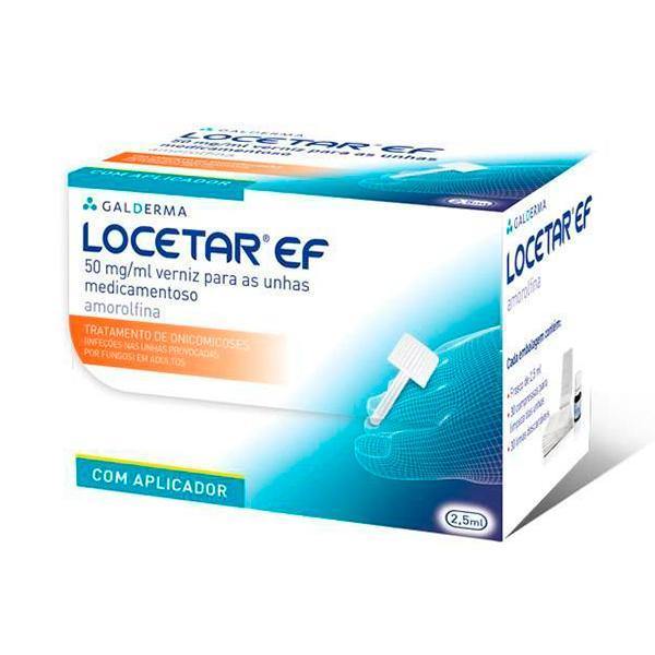 Locetar EF, 50 mg/mL-2,5 mL x 1 verniz - Farmácia Saldanha