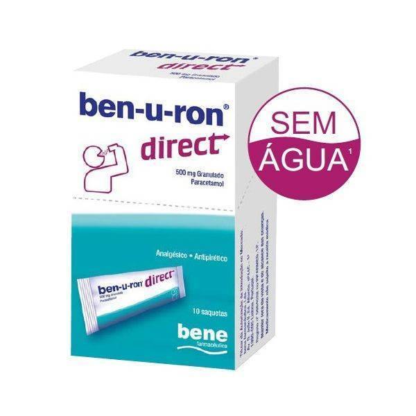 Ben-u-ron direct, 500 mg x 10 gran - Farmácia Saldanha