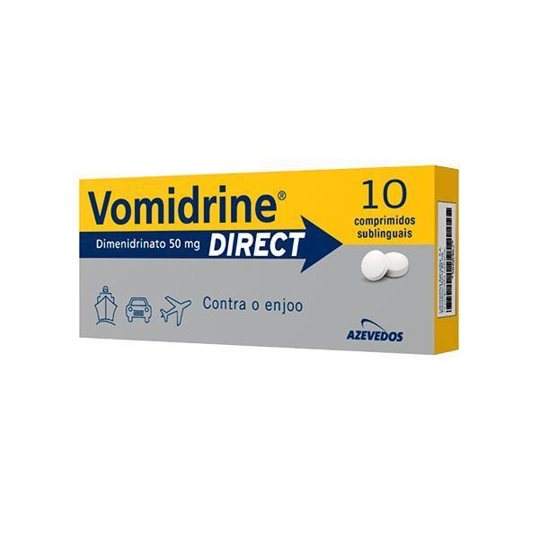 Vomidrine Direct, 50 mg x 10 comp sl - Farmácia Saldanha