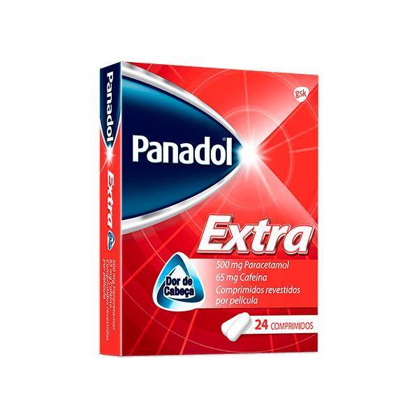 Panadol Extra, 500/65 mg x 24 comp rev - Farmácia Saldanha