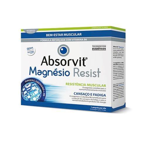 Absorvit Magnesio Resist Sol Amp 10ml X10 sol oral dil - Farmácia Saldanha