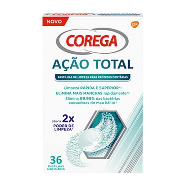 Corega Acao Total Past Limp Diaria X36 - Farmácia Saldanha