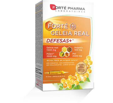 Forte Geleia Real Defesas+ Amp 15Ml X20 - Farmácia Saldanha