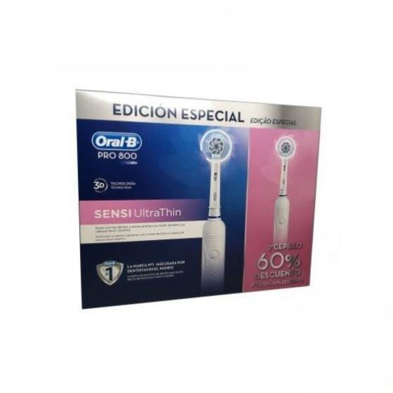 Oral-B PRO 800 SENSI UltraThin Escova 2 Unidade(s) com Desconto de 60% 2ª Embalagem - Farmácia Saldanha