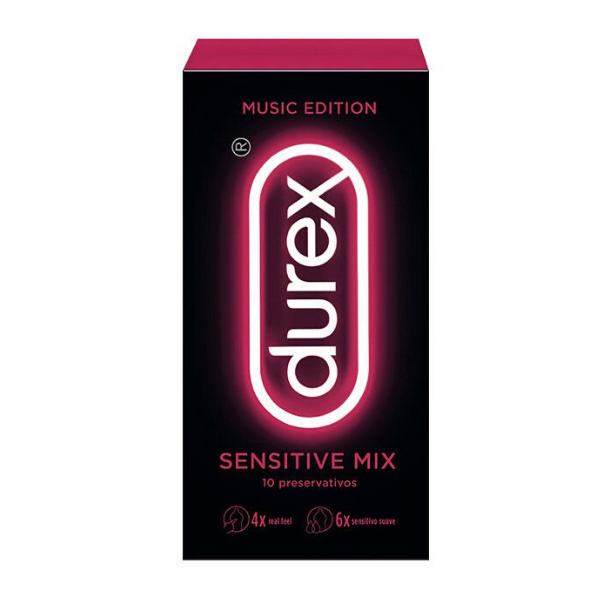 Durex Music Edit Sensitive Mix Preserv X10 - Farmácia Saldanha