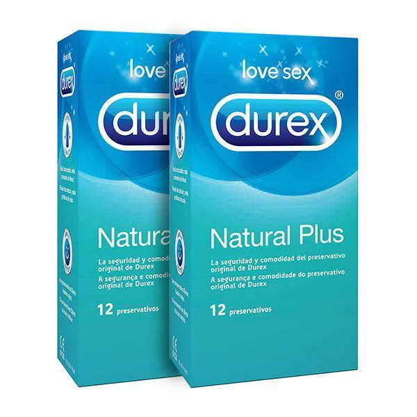 Durex Natural Plus Preservativo 2 x 12 Unidade(s) com Oferta de 2ª Embalagem - Farmácia Saldanha