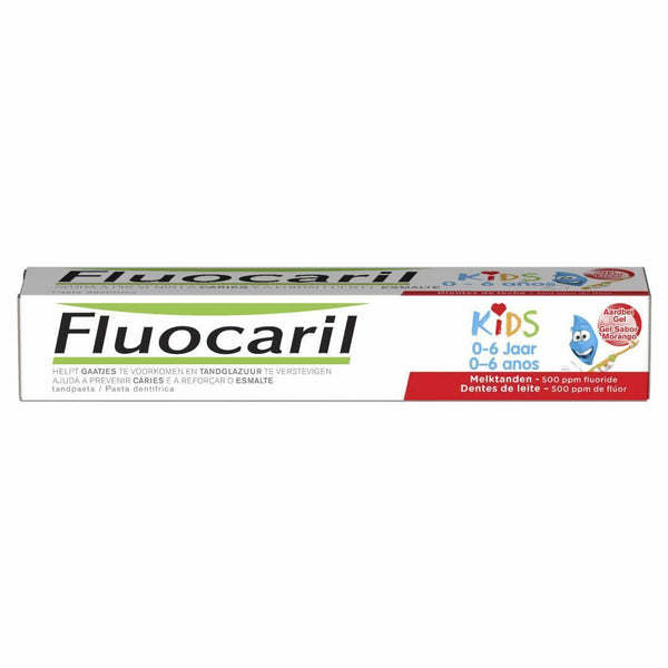 Fluocaril Kids 2/ Gel Dent Morango 50 Ml - Farmácia Saldanha