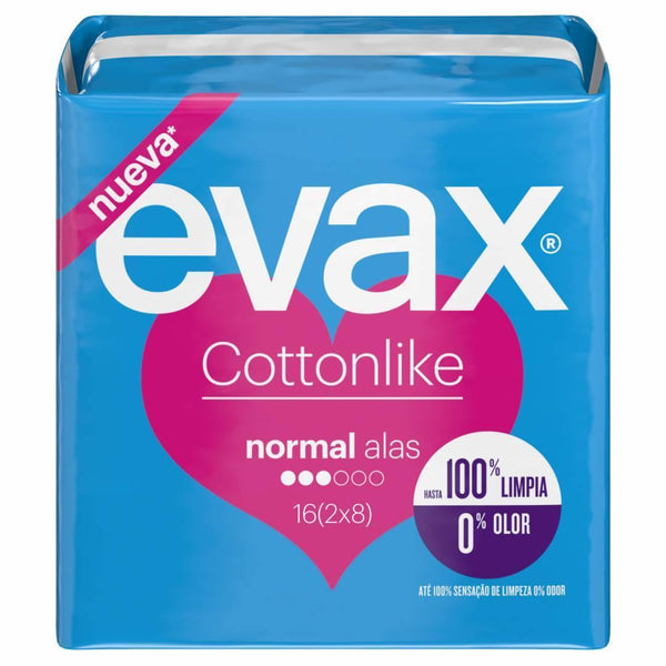Evax Cottonlike Penso Normal Abas X16 - Farmácia Saldanha