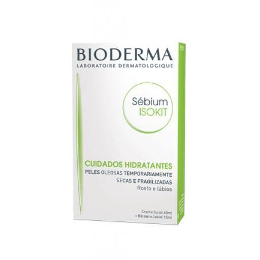 Bioderma Sébium Isokit Creme Facial 40 ml + Bálsamo Labial 15 ml - Farmácia Saldanha