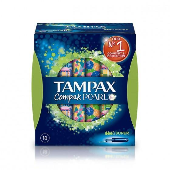 Tampax Compak Pearl Tampao Aplic Supx18 - Farmácia Saldanha