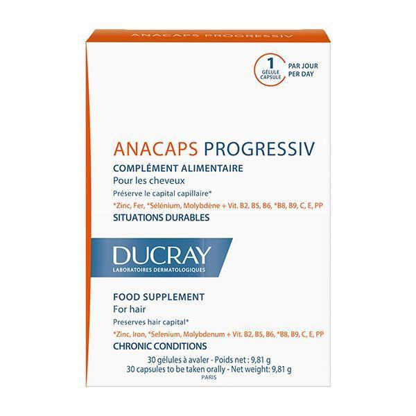 Ducray Anacaps Progressiv Caps X30 cáps(s) - Farmácia Saldanha