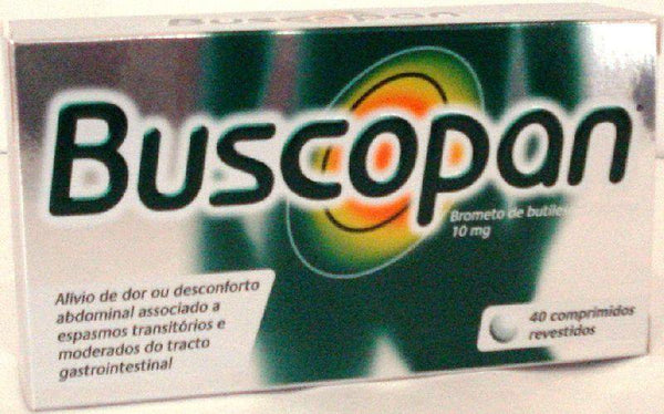 Buscopan, 10 mg x 40 comp rev - Farmácia Saldanha