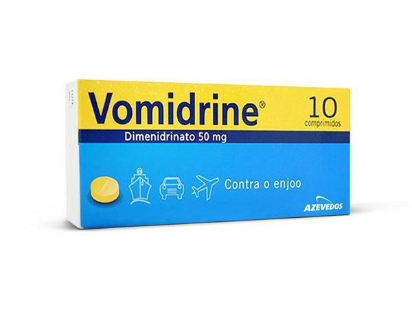 Vomidrine, 50 mg x 10 comp - Farmácia Saldanha